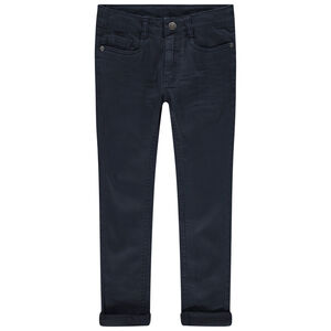 Pantalón con bolsillos liso con efecto desgastado y arrugado Main Pantalón con bolsillos liso con efecto desgastado y arrugado