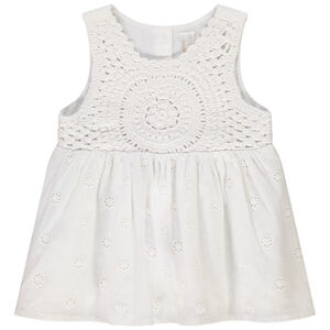 Túnica sin mangas estilo bohemio para bebé niña 