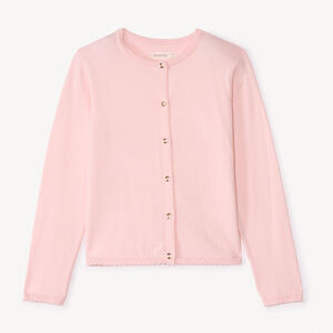 Chaleco de punto liso para niña 