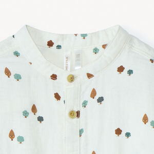 Camisa de manga larga con estampado de árboles para bebé niño 