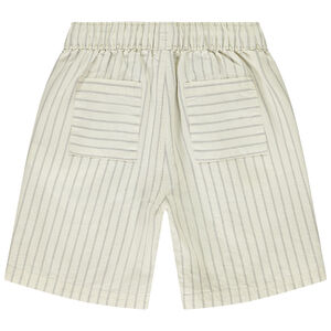 Bermudas de tela rayada para niño 
