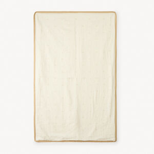 Manta de felpa y tubular con estampado de elefantes para bebé. 