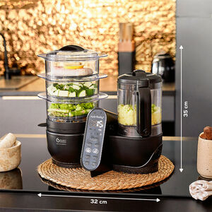 Robot de cocina Nutribaby(+) XL Mineral Black 