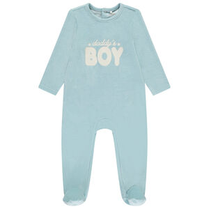 Pelele de terciopelo fantasía para bebé niño 