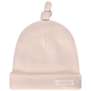 Gorro de punto acanalado con nudo para bebé niña 