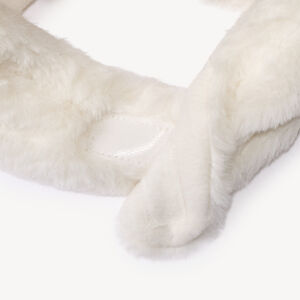 Gorro de sherpa con orejas de oso en relieve para bebé niña 