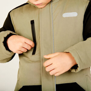 Parka 2 en 1 con chaleco de sherpa niño 