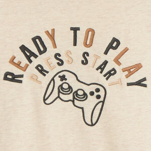 Camiseta de manga larga con estampado de Gameboy niño. 