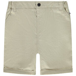 Bermudas de corte chino unicolor en algodón texturizado para bebé niño 