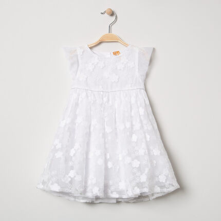 Vestido De Gala De Manga Corta De Tul Y Bordados De Flores Orchestra Es