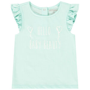 Camiseta de algodón sin mangas para bebé niña 