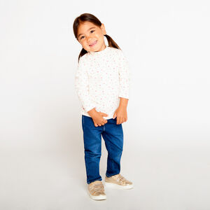 Lote de 2 camisetas interiores de punto cuello alto para bebé niña 