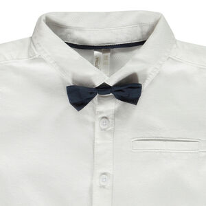 Camisa de ceremonia con pajarita para bebé niño 