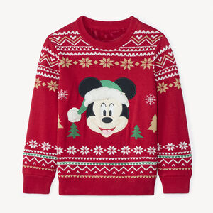 Jersey de Navidad Mickey Disney de punto forrado para niño.  Main Jersey de Navidad Mickey Disney de punto forrado para niño.