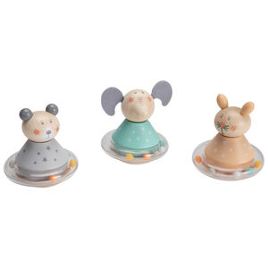 Sonajero culbuto de bolas - Oso gris 