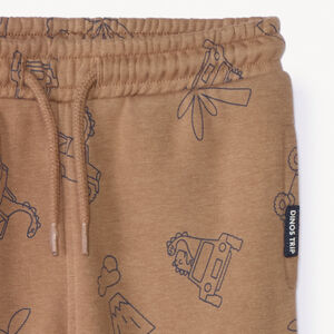 Jogging de felpa con estampado de roadtrip para bebé niño 