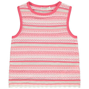 Top de punto crochet efecto calado para niña  Main Top de punto crochet efecto calado para niña
