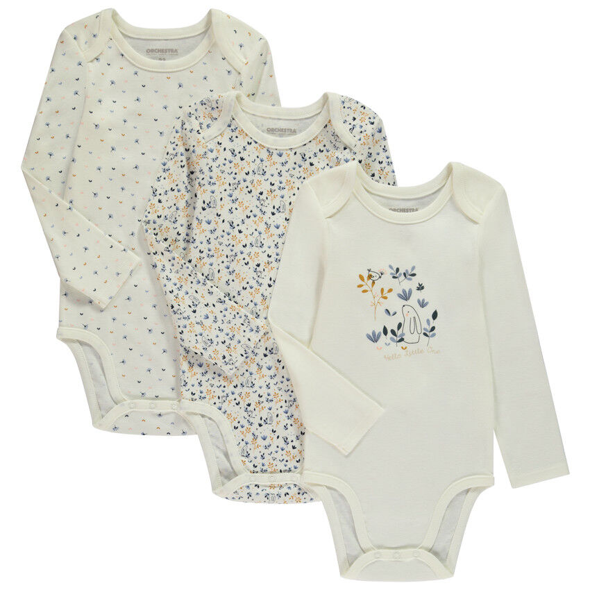 Moda bebe nina Bodies de punto bodies de jersey bodies lisos de 3 a 36 mois Orchestra