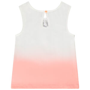 Camiseta sin mangas de jersey efecto "tie & dye" con estampado de flores para bebé niña 