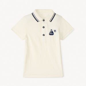 Polo de manga corta con bordado fantasía para bebé niño 