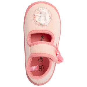 Pantuflas tipo botín con cierre de velcro y lazos para bebé niña 