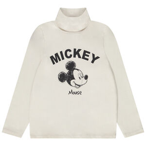 Camiseta de cuello alto con estampado de Mickey Disney para niño 