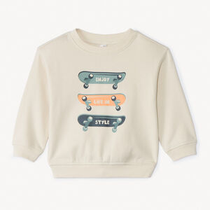 Sudadera de felpa oversize estampada para bebé niño 