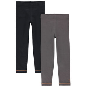 Juego de 2 leggings de punto con dibujo de fantasía estampado Main Juego de 2 leggings de punto con dibujo de fantasía estampado