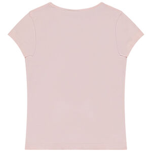 Camiseta de manga corta con fantasía brillante niña 