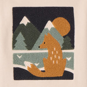 Sudadera de felpa con parche de bucles para niño 