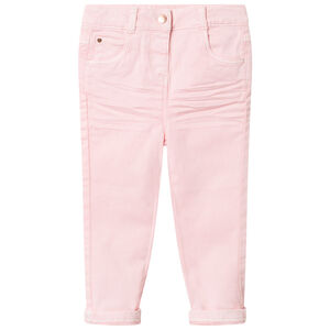 Pantalón liso de tela corte slim para niño 