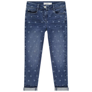 Jeans slim efecto desgastado estampado estrellas all-over Main Jeans slim efecto desgastado estampado estrellas all-over