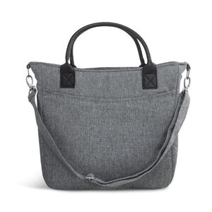 Bolso cambiador gris jaspeado 