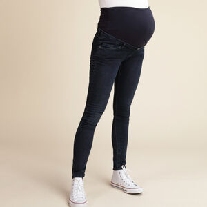 Pantalones para embarazada corte skinny extra stretch con banda alta 