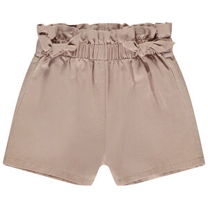Short con volantes y lazos decorativos niña 