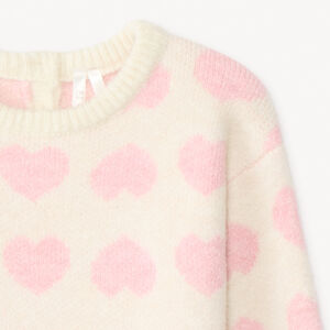 Jersey de manga larga con estampado de corazones para bebé niña 