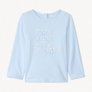 Camiseta de manga larga estampada para bebé niña 