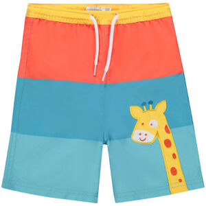 Short de baño colorblock motivo jirafa Main Short de baño colorblock motivo jirafa