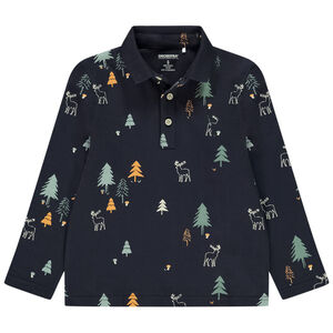 Polo de manga larga con estampado original para niño 