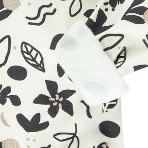 Conjunto de jogging y sudadera con estampado artístico para niña 