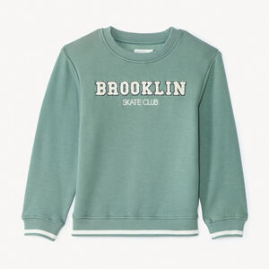 Sweat molleton à patchs bouclettes pour garçon 