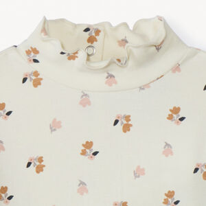 Camiseta de manga larga estampada con flores niña bebé 