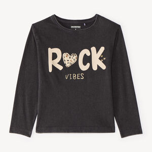Camiseta de manga larga para niña con estampado "Rock Vibes 