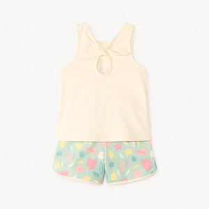 Conjunto de 2 piezas camiseta sin mangas + short Vaiana Disney para niña 