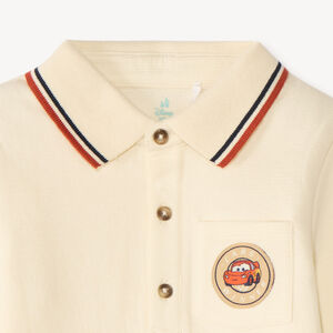 Polo de manga larga para bebé niño con insignia de Flash McQueen de Disney Pixar. 