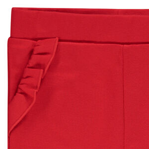 Caleçon milano uni avec poches volantées pour bébé fille 