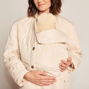 Chaqueta de maternidad evolutiva de tela acolchada 
