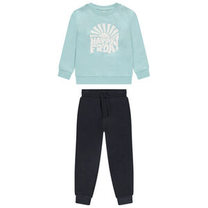 Conjunto de jogging de felpa print para niño.  Main Conjunto de jogging de felpa print para niño.