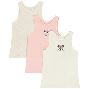 Lote de 3 camisetas interiores sin mangas de Minnie Disney para niña  Main Lote de 3 camisetas interiores sin mangas de Minnie Disney para niña