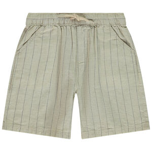 Bermudas de lona a rayas para niño 